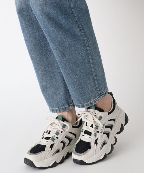 cs T&P（シーエスティーアンドピー）の「カラーコンビダッドスニーカー（スニーカー・レディース・ブラック/ベージュ・S/M/L/LL）」の9枚目の写真