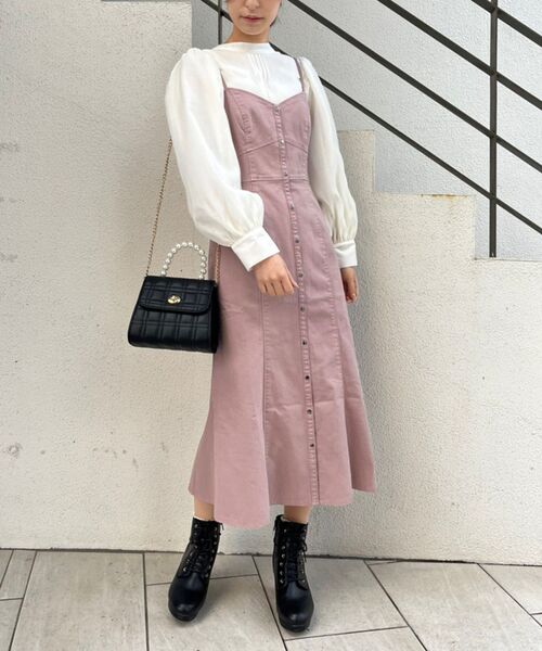 MAJESTIC LEGON（マジェスティックレゴン）の「バックリボンエアリーブラウス（シャツ/ブラウス・レディース・ライトグレー/アイボリー/グレー系その他・MEDIUM）」の14枚目の写真