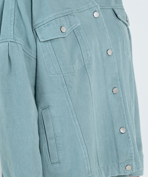 LUPILIEN(ルピリアン)の「【LUPILIEN】起毛ツイルジャケット(ノーカラージャケット・レディース・チャコールグレー/アイボリー/ミント・FREE)」の17枚目の写真