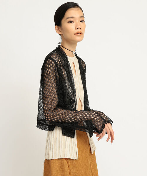 Ray BEAMS（レイビームス）の「Ray BEAMS / レース ジャケット（その他アウター・レディース・ブラック/ブルー・ONE SIZE）」の5枚目の写真