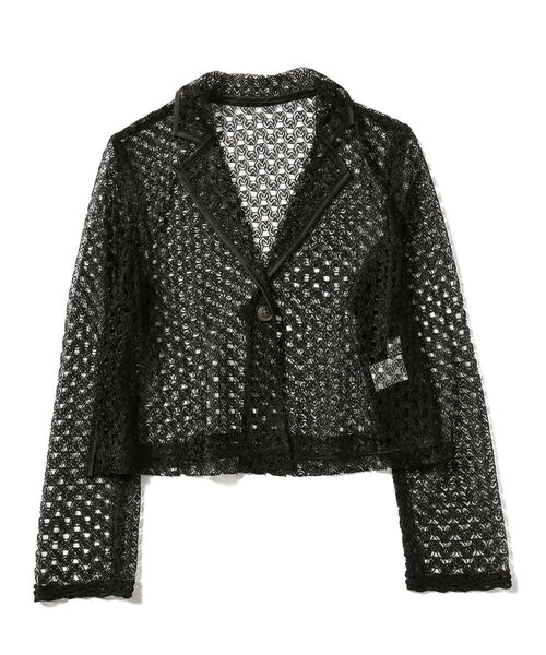 Ray BEAMS（レイビームス）の「Ray BEAMS / レース ジャケット（その他アウター・レディース・ブラック/ブルー・ONE SIZE）」の6枚目の写真