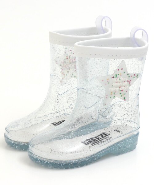 BREEZE(ブリーズ)の「ラメレインブーツ(レインシューズ・キッズ・ピンク/ホワイト・15 /18/16/14/17)」の14枚目の写真