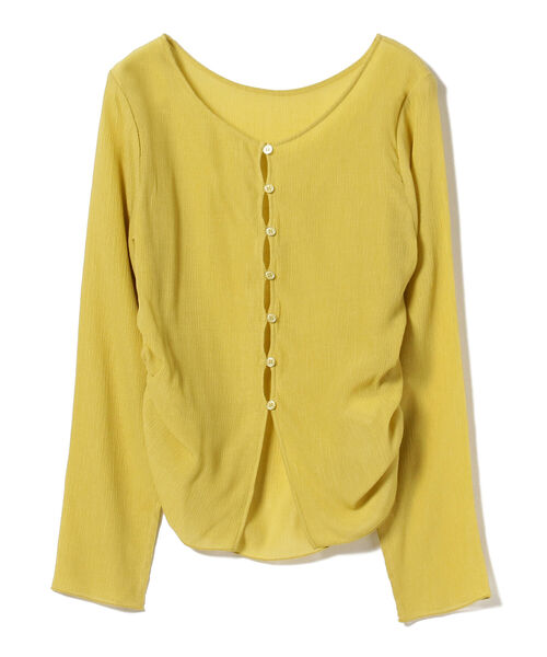 Ray BEAMS(レイビームス)の「Ray BEAMS / サイド ギャザー カーディガン(カーディガン/ボレロ・レディース・ブラック/イエロー・ONE SIZE)」の14枚目の写真