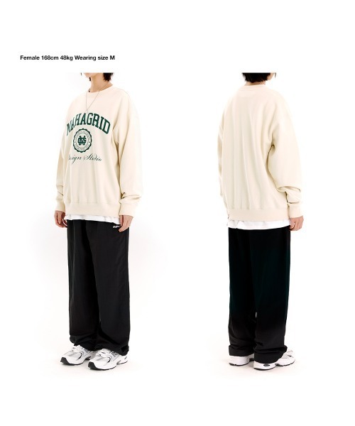 MAHAGRID（マハグリッド）の「【mahagrid】AUTHENTIC SWEATSHIRT / マハグリッド オーセンティック ロゴ スウェットシャツ / 裏地パイル（スウェット・メンズ・クリーム/ブラック/ネイビー/ライトグレー・LARGE/SMALL/X-LARGE/MEDIUM）」の17枚目の写真