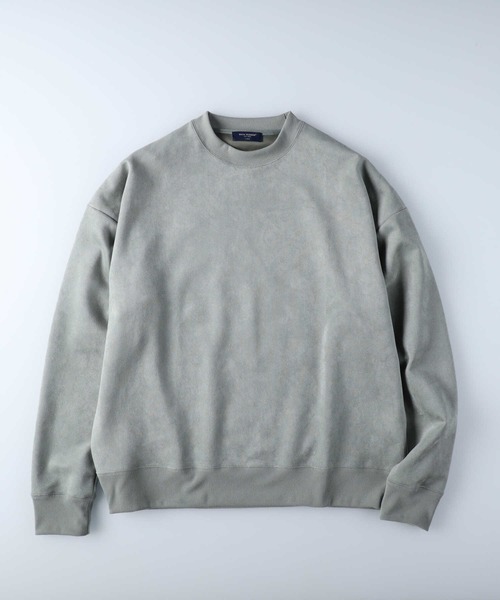 BACK NUMBER（バックナンバー）の「【BACK NUMBER】ビッグシルエットポリスウェードクルーネックスウェット（スウェット・メンズ・ケリーグリーン/ピンク/ベージュ・M/L/S/XL）」の20枚目の写真