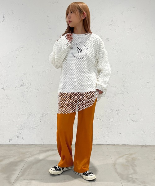 apres jour mignon(アプレジュールミニョン)の「カラーサテンイージーパンツ【ZOZOTOWN限定アイテム】(その他パンツ・レディース・グリーン/ピンク/ブラック/オレンジ・SMALL/MEDIUM/X-LARGE)」の21枚目の写真