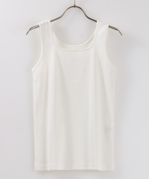 Honeys（ハニーズ）の「２ｗａｙタンクトップ（タンクトップ・レディース・ホワイト×イエロー/ブラック/ホワイト×グリーン/ホワイト系その他/オフホワイト/ホワイト×ブラック/グリーン/スミクロ・L/M/S/LL）」の14枚目の写真