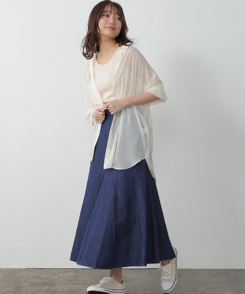 Honeys（ハニーズ）の「２ｗａｙタンクトップ（タンクトップ・レディース・ホワイト×イエロー/ブラック/ホワイト×グリーン/ホワイト系その他/オフホワイト/ホワイト×ブラック/グリーン/スミクロ・L/M/S/LL）」の21枚目の写真