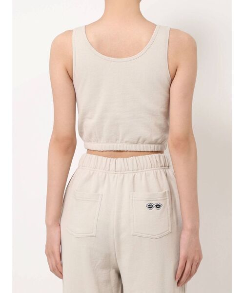 GYDA（ジェイダ）の「【セットアップ着用可】SUNGLASSES PATCHスウェットビスチェ（タンクトップ・レディース・ブラック/ベージュ/アイボリー・FREE）」の18枚目の写真