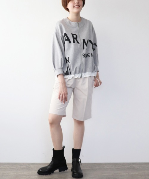 Cepica（セピカ）の「タックハーフパンツ（その他パンツ・レディース・ブラック/アイボリー・FREE）」の13枚目の写真
