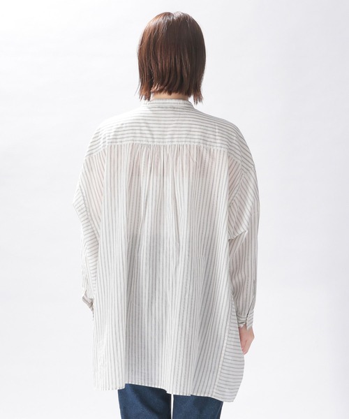 niko and...(ニコアンド)の「プレミアムコットンローンシャツ(シャツ/ブラウス・レディース・ラベンダー/オフホワイト/サックスブルー/ホワイト/イエロー/オレンジ/グリーン・FREE)」の14枚目の写真