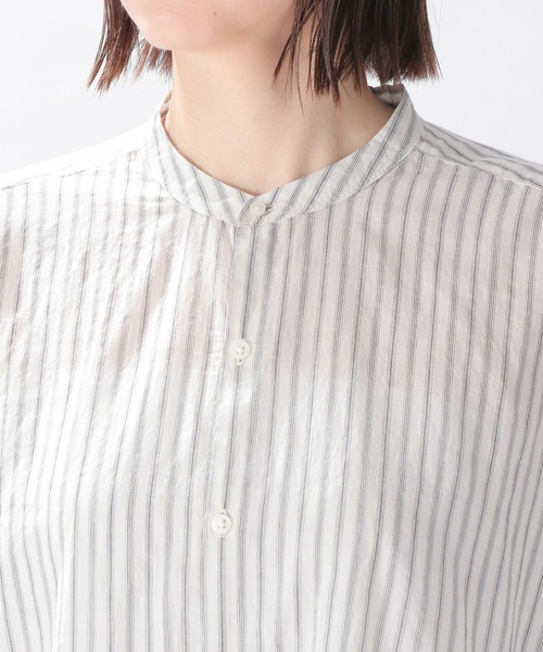 niko and...(ニコアンド)の「プレミアムコットンローンシャツ(シャツ/ブラウス・レディース・ラベンダー/オフホワイト/サックスブルー/ホワイト/イエロー/オレンジ/グリーン・FREE)」の15枚目の写真