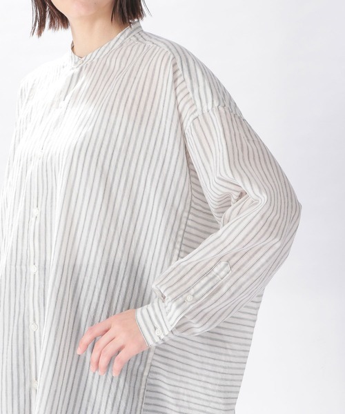 niko and...(ニコアンド)の「プレミアムコットンローンシャツ(シャツ/ブラウス・レディース・ラベンダー/オフホワイト/サックスブルー/ホワイト/イエロー/オレンジ/グリーン・FREE)」の17枚目の写真