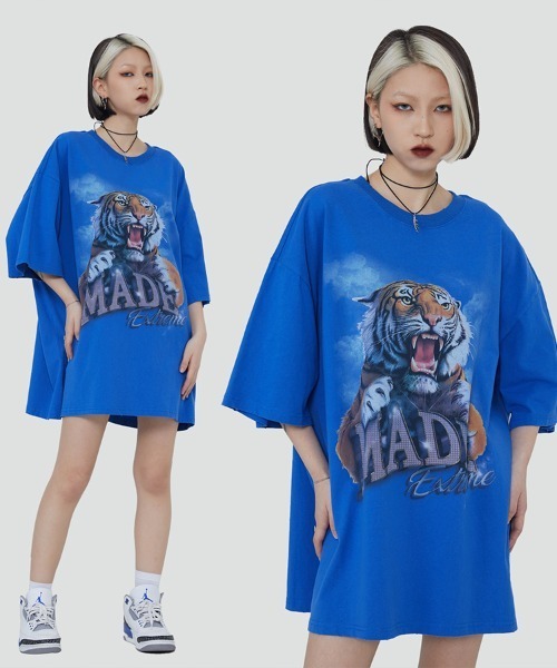 Ressaca(レサーカ)の「オーバーサイズ ロックプリントバンドTシャツ クルーネック(Tシャツ/カットソー・メンズ・ブラック/ベージュ/ブラウン/ブラック系その他/ブルー/ホワイト/ブラック系その他2/ブラック×ピンク・M/L/XL/XXL)」の8枚目の写真