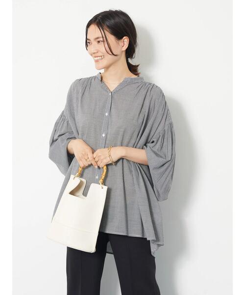 AMERICAN HOLIC（アメリカンホリック）の「ルーズスリーブブラウス（シャツ/ブラウス・レディース・ブラック/オフホワイト/イエロー/ミント/その他5・M/L）」の13枚目の写真