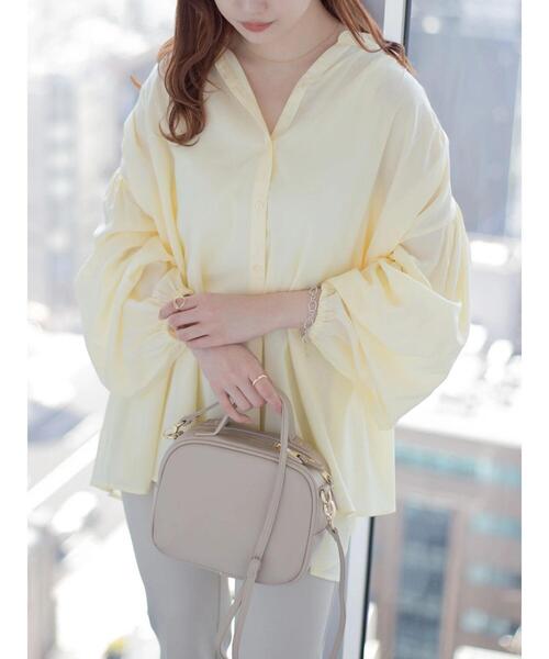 AMERICAN HOLIC（アメリカンホリック）の「ルーズスリーブブラウス（シャツ/ブラウス・レディース・ブラック/オフホワイト/イエロー/ミント/その他5・M/L）」の18枚目の写真