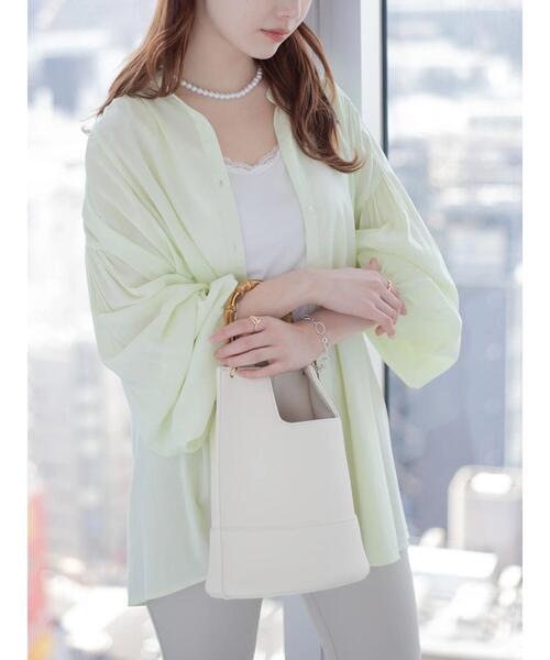 AMERICAN HOLIC（アメリカンホリック）の「ルーズスリーブブラウス（シャツ/ブラウス・レディース・ブラック/オフホワイト/イエロー/ミント/その他5・M/L）」の19枚目の写真