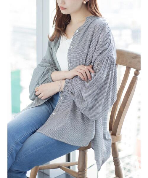 AMERICAN HOLIC（アメリカンホリック）の「ルーズスリーブブラウス（シャツ/ブラウス・レディース・ブラック/オフホワイト/イエロー/ミント/その他5・M/L）」の20枚目の写真