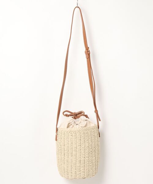 N.（N. Natural Beauty Basic）（エヌエヌナチュラルビューティーベーシック）の「ペーパーコンビミニショルダーバッグ（トートバッグ・レディース・ベージュ系その他・ﾌﾘ-）」の2枚目の写真