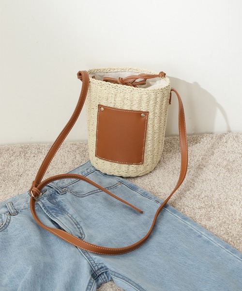 N.（N. Natural Beauty Basic）（エヌエヌナチュラルビューティーベーシック）の「ペーパーコンビミニショルダーバッグ（トートバッグ・レディース・ベージュ系その他・ﾌﾘ-）」の6枚目の写真