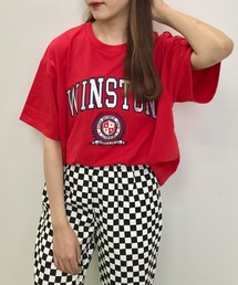 フロッキーカレッジロゴ半袖Tシャツ