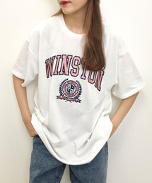 フロッキーカレッジロゴ半袖Tシャツ