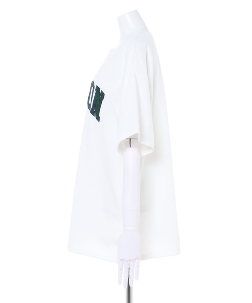 INGNI(イング)の「フロッキーカレッジロゴ半袖Tシャツ(Tシャツ/カットソー・レディース・ネイビー/レッド/グリーン/ホワイト×グリーン/ホワイト×ピンク・M)」の11枚目の写真