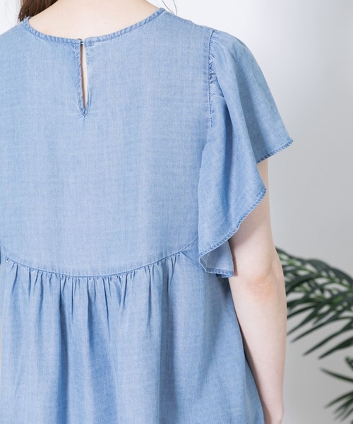 URBAN RESEARCH Sonny Label（アーバンリサーチサニーレーベル）の「フレアスリーブデニムブラウス（シャツ/ブラウス・レディース・インディゴブルー/ライトインディゴブルー・FREE）」の15枚目の写真