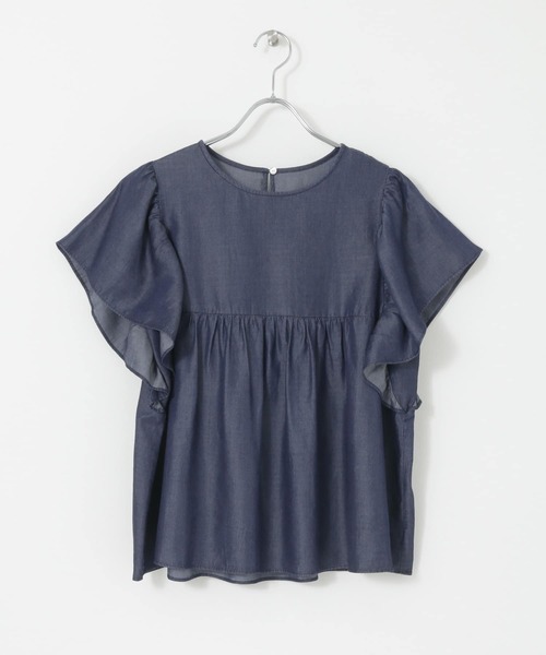 URBAN RESEARCH Sonny Label（アーバンリサーチサニーレーベル）の「フレアスリーブデニムブラウス（シャツ/ブラウス・レディース・インディゴブルー/ライトインディゴブルー・FREE）」の16枚目の写真