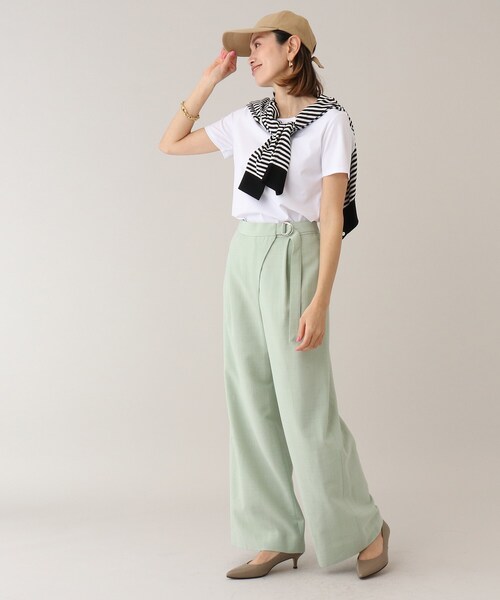 UNTITLED(アンタイトル)の「【接触冷感】アイスクリアコットンTシャツ(Tシャツ/カットソー・レディース・オフホワイト/ブラック/ダークグレー・44/02/04/48/00)」の14枚目の写真