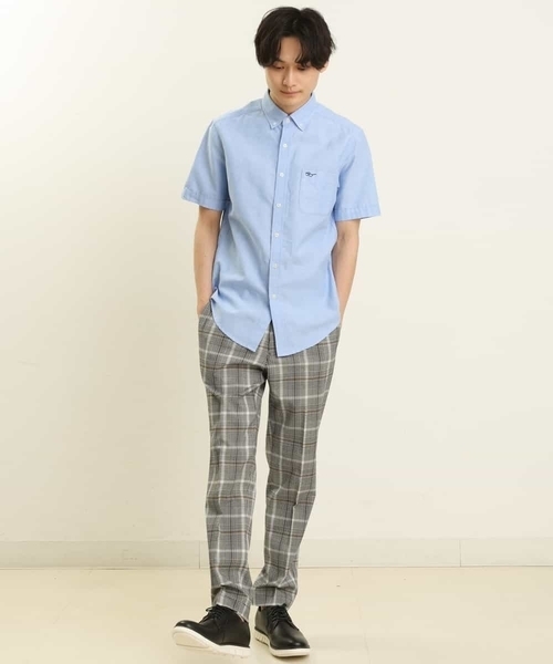 a.v.v（アーヴェヴェ）の「【S-XXL】チェック柄スマートスラックス（アンクル丈）（スラックス・メンズ・ベージュ/ホワイト/ライトグレー/グレー・46/48/50/52/44）」の7枚目の写真