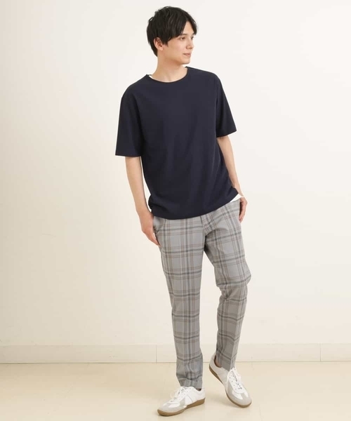 a.v.v（アーヴェヴェ）の「【S-XXL】チェック柄スマートスラックス（アンクル丈）（スラックス・メンズ・ベージュ/ホワイト/ライトグレー/グレー・46/48/50/52/44）」の8枚目の写真