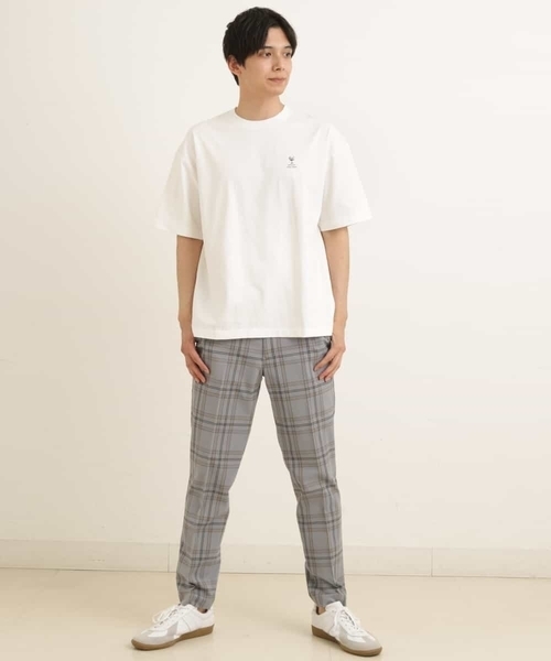 a.v.v（アーヴェヴェ）の「【S-XXL】チェック柄スマートスラックス（アンクル丈）（スラックス・メンズ・ベージュ/ホワイト/ライトグレー/グレー・46/48/50/52/44）」の10枚目の写真