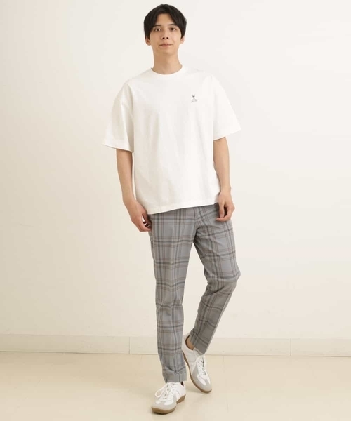 a.v.v（アーヴェヴェ）の「【S-XXL】チェック柄スマートスラックス（アンクル丈）（スラックス・メンズ・ベージュ/ホワイト/ライトグレー/グレー・46/48/50/52/44）」の11枚目の写真