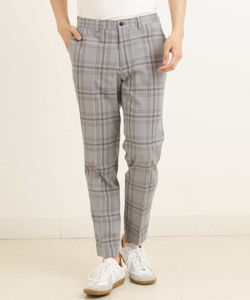 a.v.v（アーヴェヴェ）の「【S-XXL】チェック柄スマートスラックス（アンクル丈）（スラックス・メンズ・ベージュ/ホワイト/ライトグレー/グレー・46/48/50/52/44）」の17枚目の写真