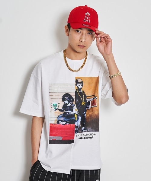 GALLIS ADDICTION（ガリスアディクション）の「GA×BRANDALISED MIX-ART TEE（Tシャツ/カットソー・メンズ・ホワイト/ブラック・M/L）」の10枚目の写真