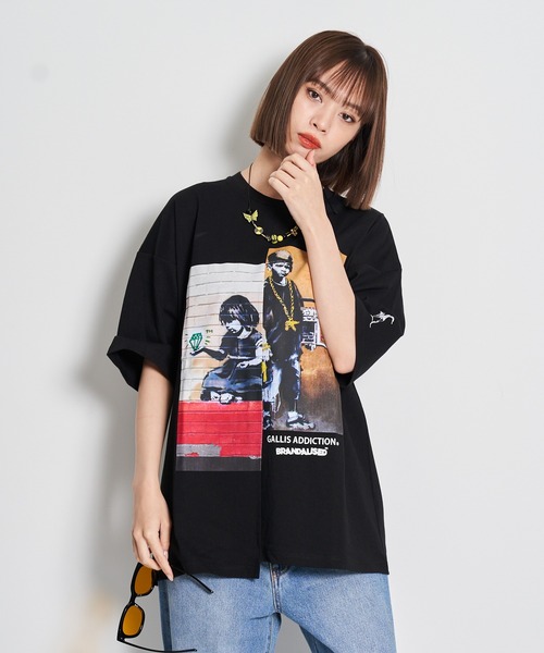 GALLIS ADDICTION（ガリスアディクション）の「GA×BRANDALISED MIX-ART TEE（Tシャツ/カットソー・メンズ・ホワイト/ブラック・M/L）」の19枚目の写真