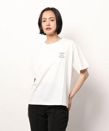 ehka sopo | 左胸ロゴプリントTシャツ(Tシャツ/カットソー)