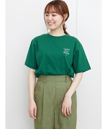 左胸ロゴプリントTシャツ