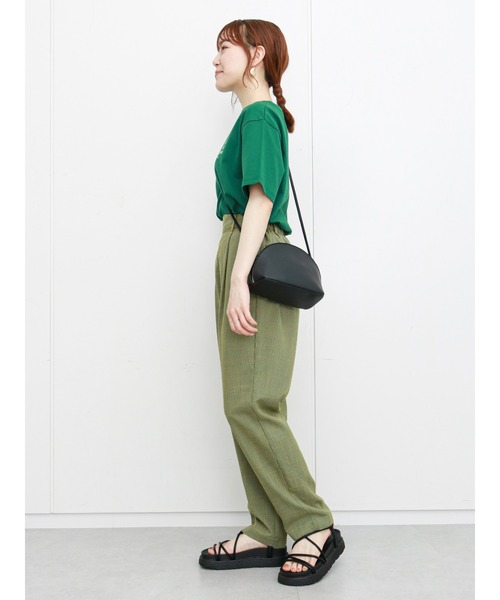 ehka sopo（エヘカソポ）の「左胸ロゴプリントTシャツ（Tシャツ/カットソー・レディース・オフホワイト/ピンク/グリーン・ﾌﾘ-）」の15枚目の写真