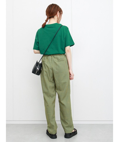 ehka sopo（エヘカソポ）の「左胸ロゴプリントTシャツ（Tシャツ/カットソー・レディース・オフホワイト/ピンク/グリーン・ﾌﾘ-）」の16枚目の写真