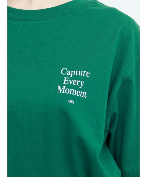 ehka sopo（エヘカソポ）の「左胸ロゴプリントTシャツ（Tシャツ/カットソー・レディース・オフホワイト/ピンク/グリーン・ﾌﾘ-）」の17枚目の写真