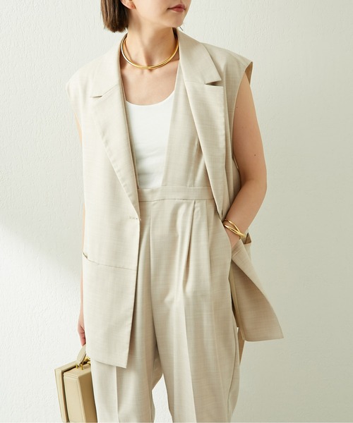 【美品】GALLARDAGALANTE　リネンレーヨン　ダブルベスト　F 美品】GALLARDAGALANTE リネンレーヨン ダブルベスト F - メルカリ