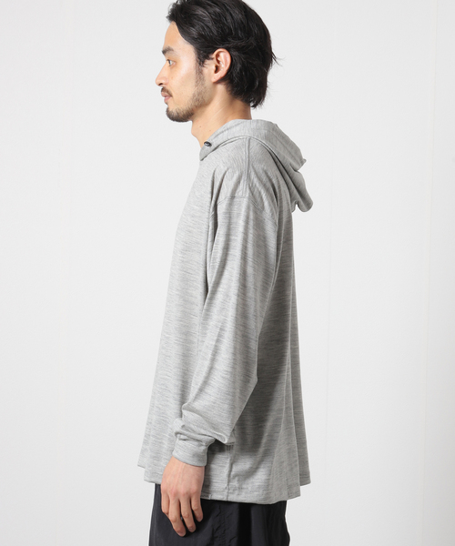 JOURNAL STANDARD(ジャーナルスタンダード)の「YOO-HOO store MERINO JERSEY HOODIE Tシャツ(パーカー・メンズ・チャコールグレー/ネイビー/ブラック系その他・SMALL/MEDIUM/LARGE/X-LARGE)」の6枚目の写真