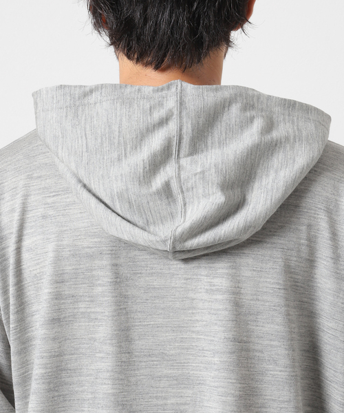 JOURNAL STANDARD(ジャーナルスタンダード)の「YOO-HOO store MERINO JERSEY HOODIE Tシャツ(パーカー・メンズ・チャコールグレー/ネイビー/ブラック系その他・SMALL/MEDIUM/LARGE/X-LARGE)」の9枚目の写真