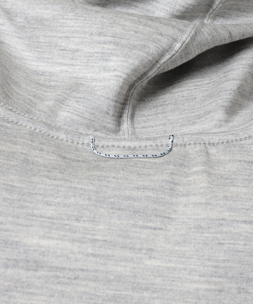 JOURNAL STANDARD(ジャーナルスタンダード)の「YOO-HOO store MERINO JERSEY HOODIE Tシャツ(パーカー・メンズ・チャコールグレー/ネイビー/ブラック系その他・SMALL/MEDIUM/LARGE/X-LARGE)」の15枚目の写真