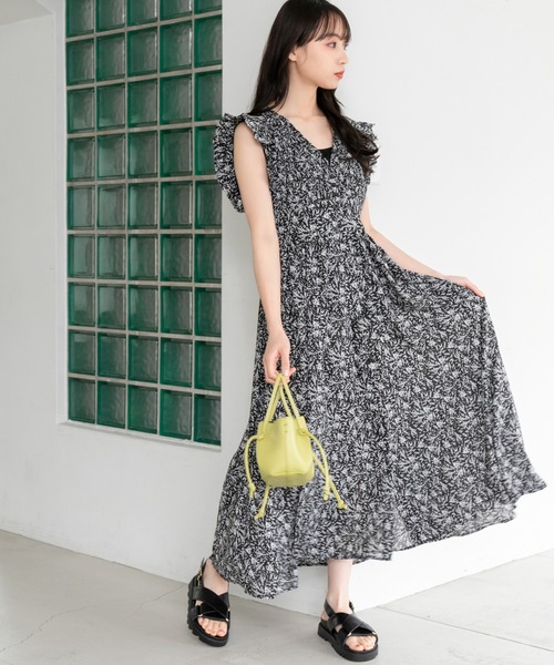 セール フリルスリーブ小花柄ワンピース ワンピース Fifth フィフス のファッション通販 Zozotown