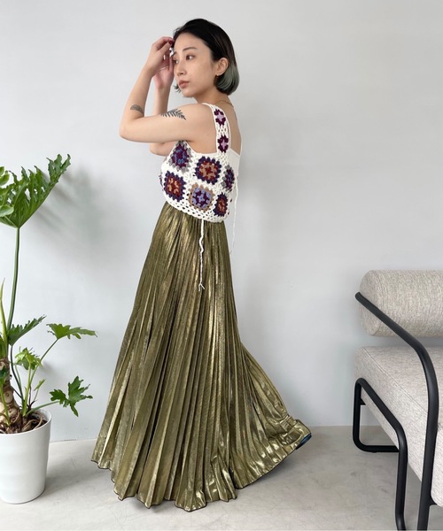 「SANSeLF」フラワーニットビスチェ sanw25s085 レディース フラワー刺繍ニットビスチェ | レディースファッション通販 - DHOLIC