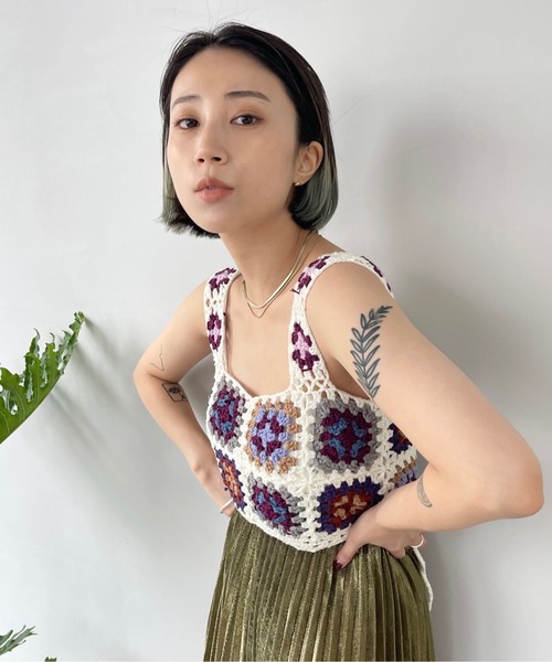 SANSeLF（サンセルフ）の「2wayクロシェニットビスチェ【SANSeLF