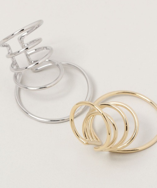 RAGEBLUE（レイジブルー）の「5連イヤカフ（イヤーカフ・レディース・ベージュ/グレー系その他・FREE）」の6枚目の写真